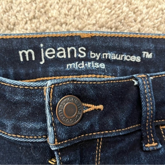 Maurices M Jeans Dark Wash Stretch Jeggings - Small - Picture 4 of 6